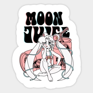 Kawaii Moon Juice Sticker